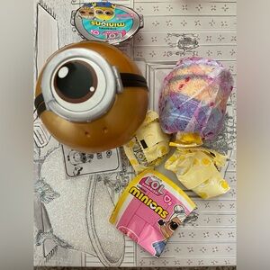 L.O.L. Surprise! Minions Collection Sporty Grrrl fat minion in blue tracksuit